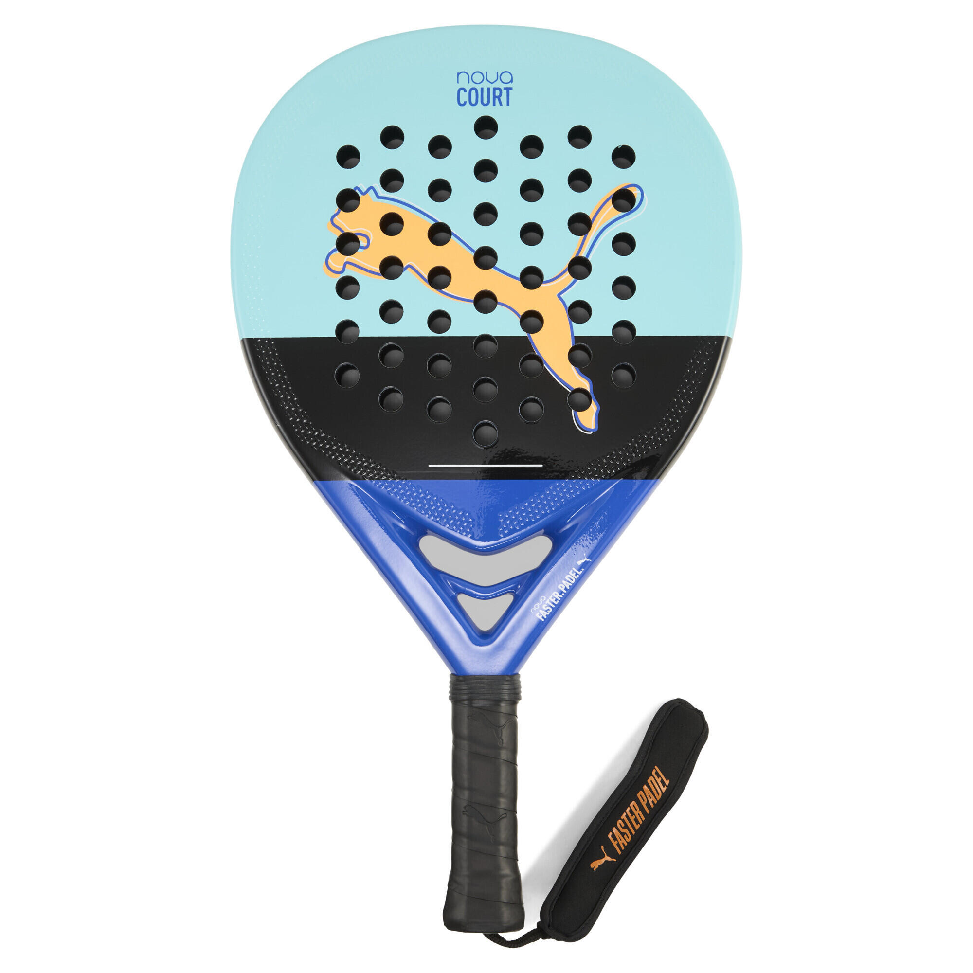 PUMA NOVA PADEL COURT padelracket PUMA Safe Lake Black Vivid Blue Heat Fire