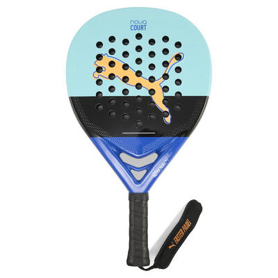 Pala de pádel NOVA PADEL COURT PUMA Safe Lake Black Vivid Blue Heat Fire