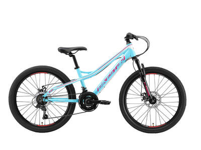 MTB 24" alluminio. bici bambini 9 anni. hardtail. 21 velocità. freno a disco