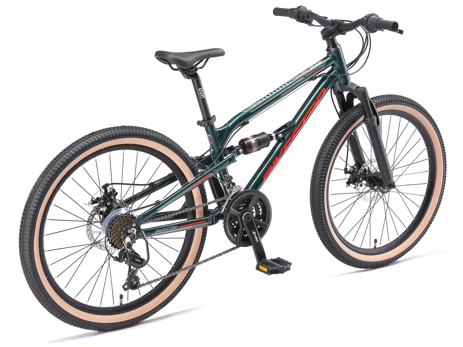 MTB 24" alluminio, bici bambini 9 anni, hardtail, 21 velocità, freno a disco 3/7