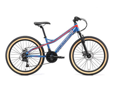 MTB 24" alluminio. bici bambini 9 anni. hardtail. 21 velocità. freno a disco