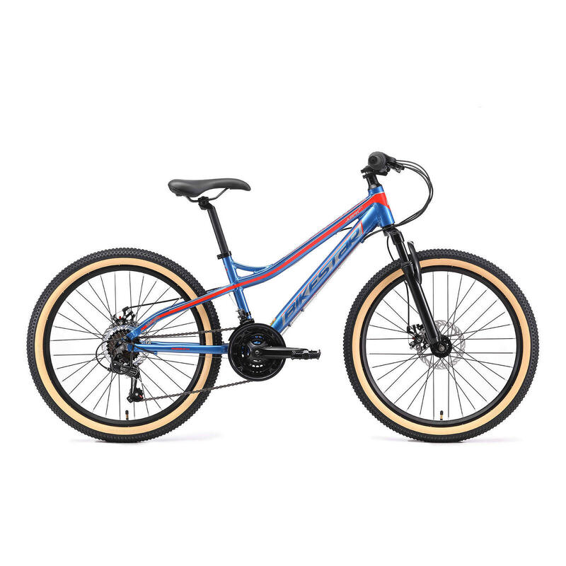 VTT 24" aluminium, vélo enfant 9 ans, semi-rigide, 21 vitesses, frein à disque