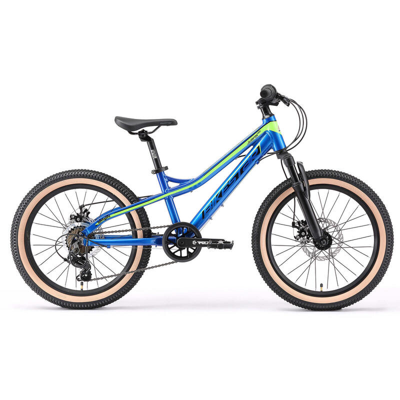 VTT 20" aluminium, vélo enfant 6 ans, semi-rigide, 21 vitesses, frein à disque