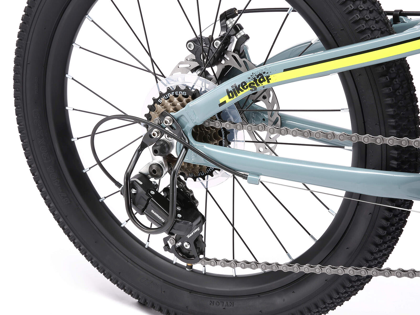 Bikestar kinderfiets MTB 7speed 20inch petrol/groen 3/5