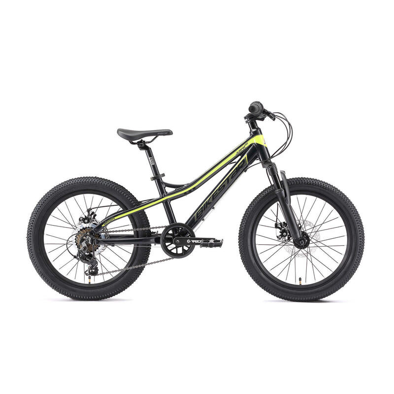 VTT 20" aluminium, vélo enfant 6 ans, semi-rigide, 21 vitesses, frein à disque