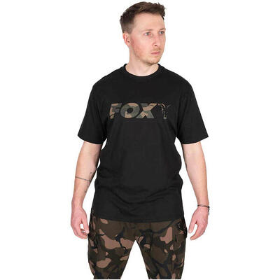 Fox Black / Camo Logo T-Shirt SMALL