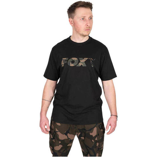 Fox Black / Camo Logo T-Shirt SMALL