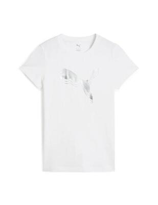 Dames-t-shirt puma ess metallic