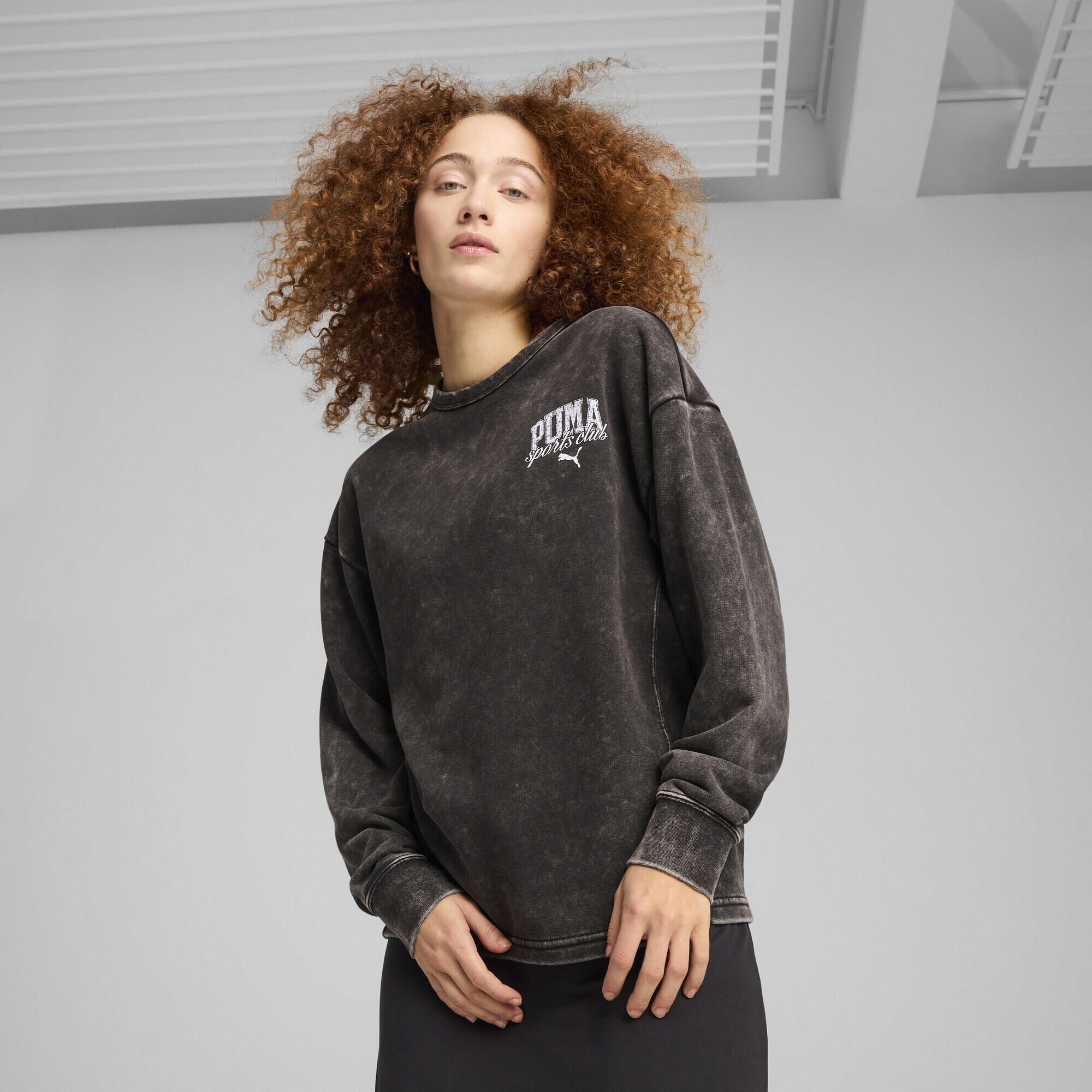 PUMA CLASS comfortabele verwassen top met ronde hals voor dames PUMA Black 2/7