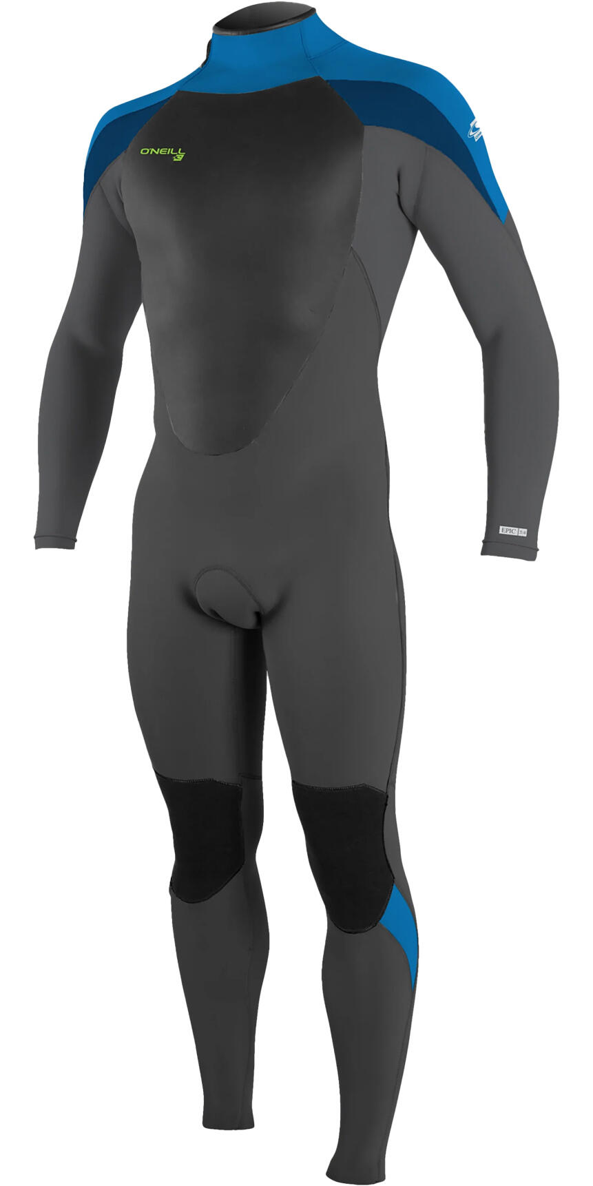 O'NEILL 2023 O'Neill Youth Epic 5/4mm Back Zip GBS Wetsuit - Black / Graphite / Baliblu