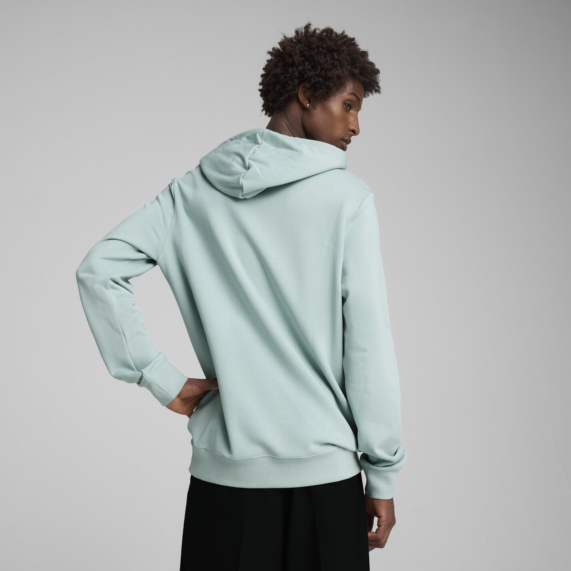 Essentials 2 Colour Small No. 1 Logo Hoodie Herren PUMA Modern Mint Green 3/7