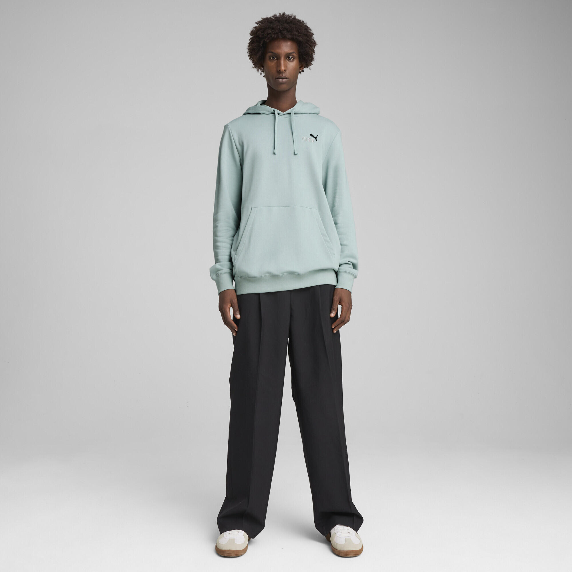 Essentials 2 Colour Small No. 1 Logo Hoodie Herren PUMA Modern Mint Green 5/7