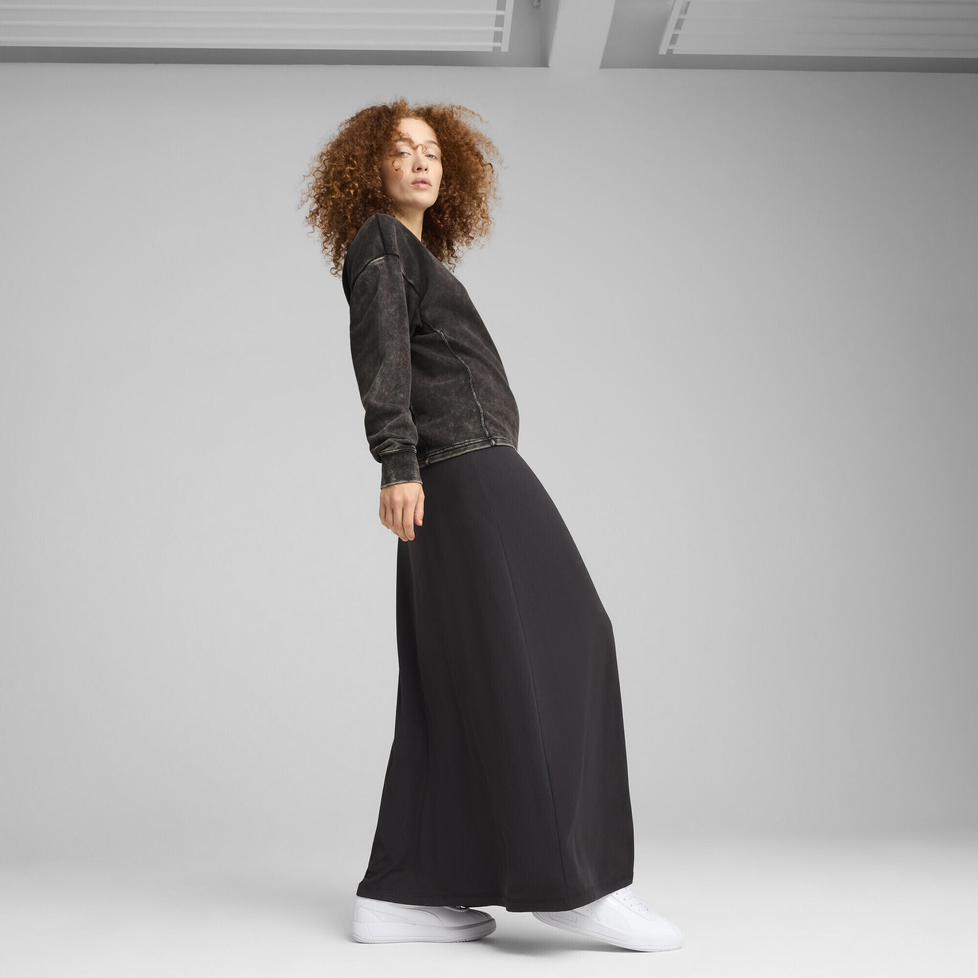 PUMA CLASS comfortabele verwassen top met ronde hals voor dames PUMA Black 4/7