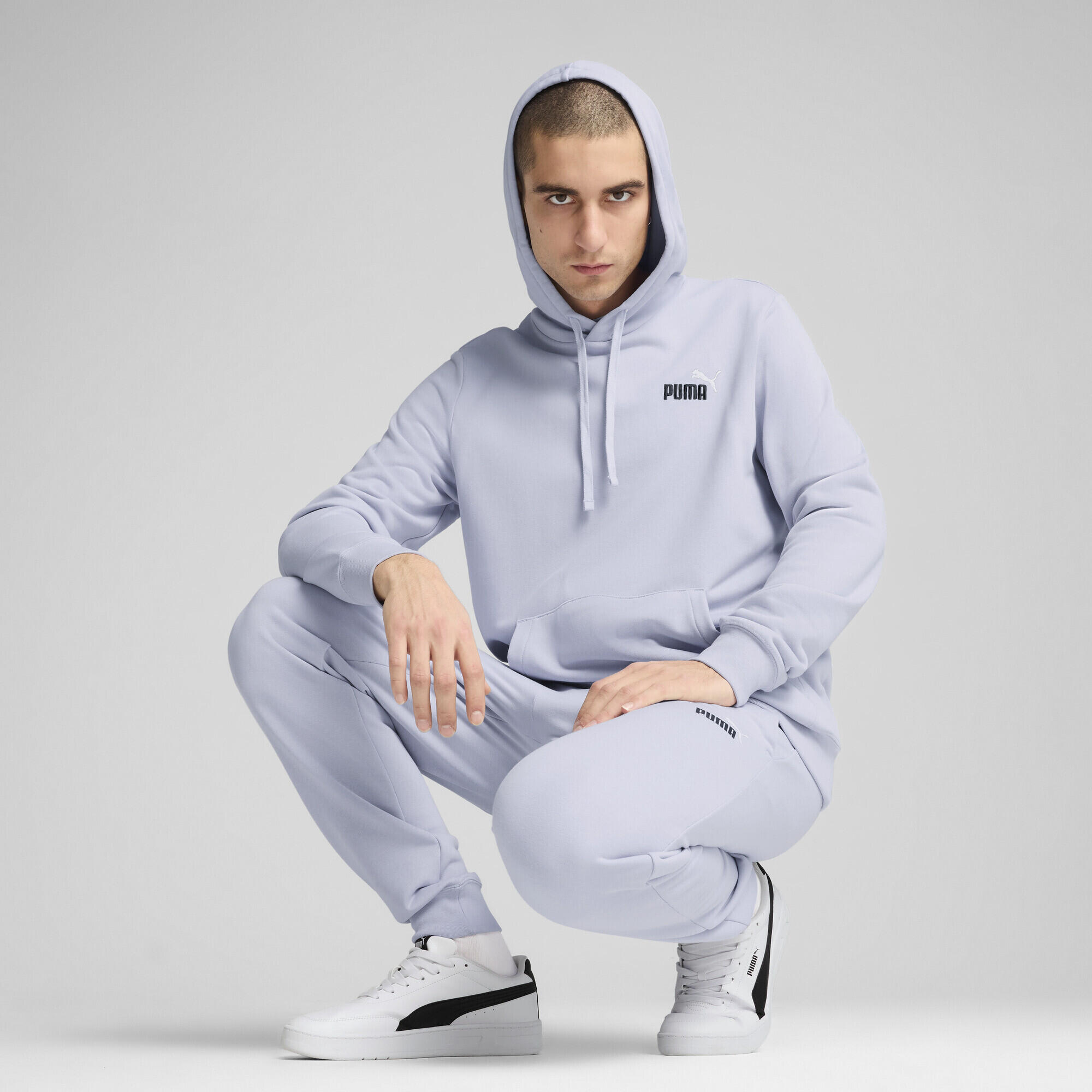 Hoodie à logo N° 1 bicolore Essentials Homme PUMA Cool Weather Blue 4/7