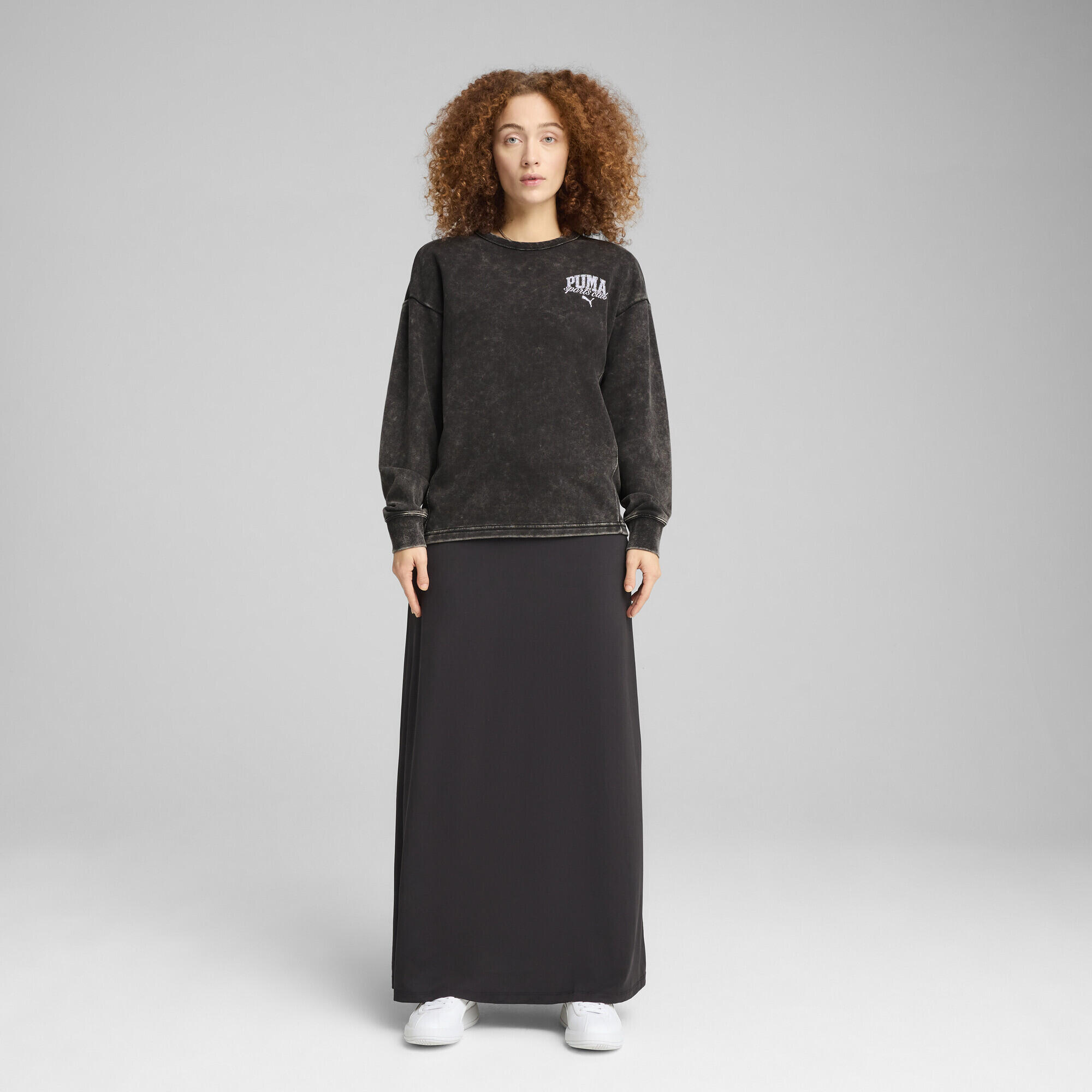 PUMA CLASS comfortabele verwassen top met ronde hals voor dames PUMA Black 6/7