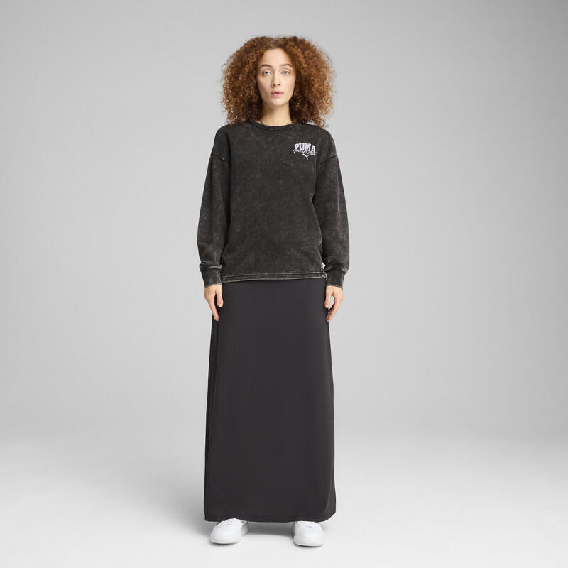 Pulover alergare femei Class Bequemer Crewneck Mit Waschung PUMA Black