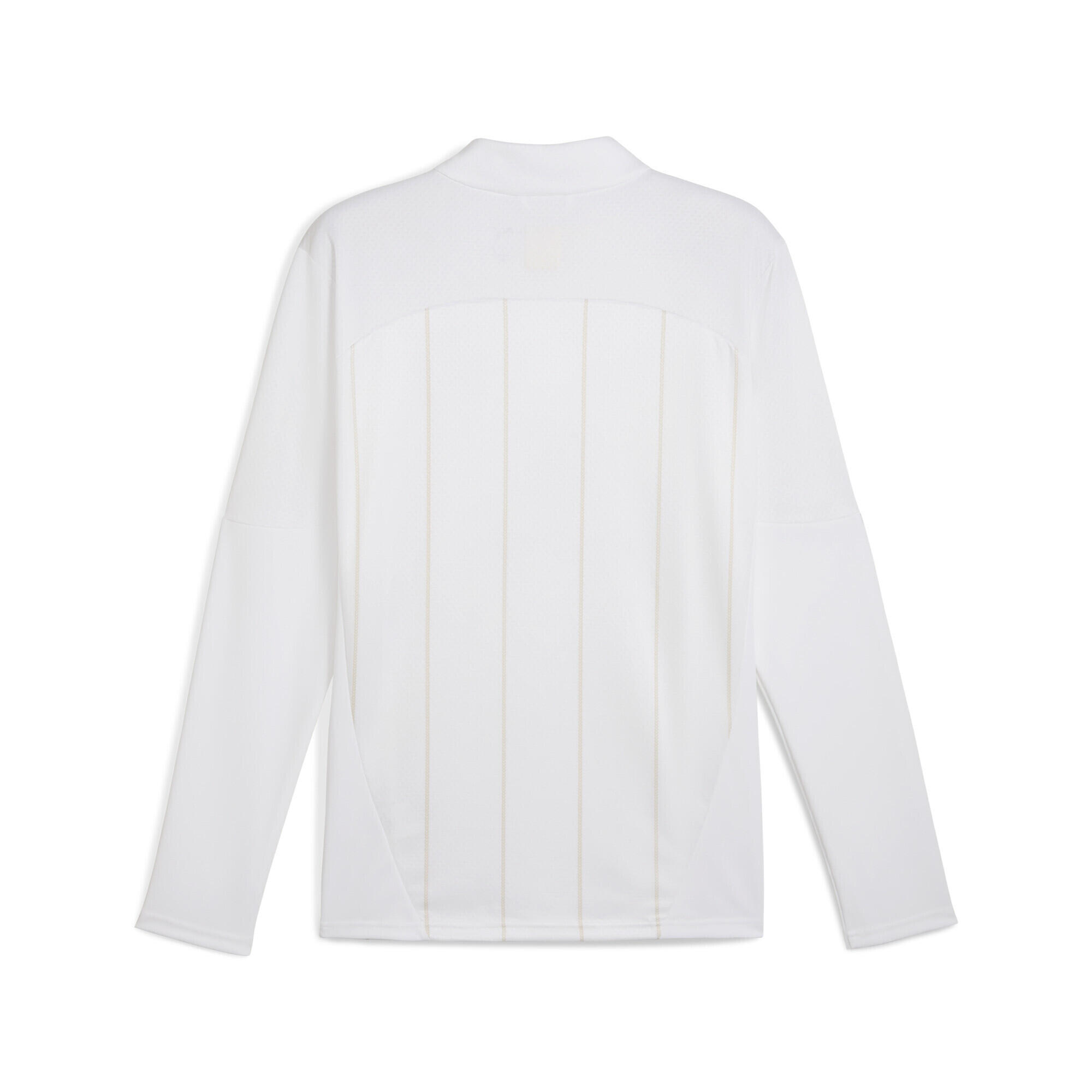 Haut d’avant-match à col zippé AC Milan Homme PUMA White Putty Beige 2/4