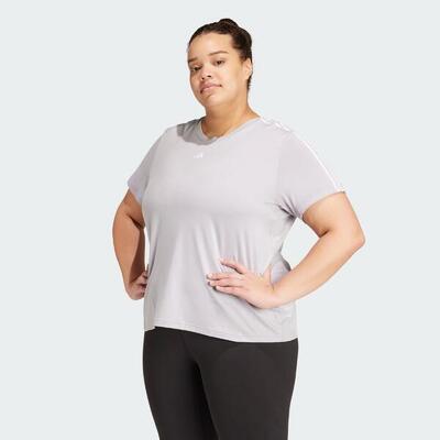Camiseta AEROREADY Train Essentials 3 bandas (Tallas grandes)