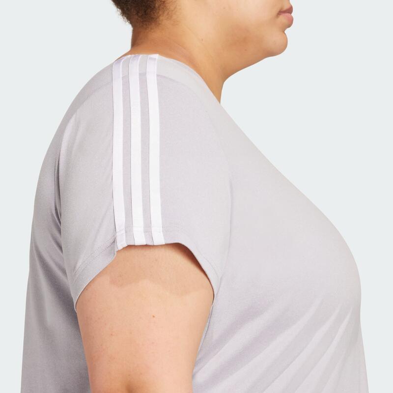 Tričko AEROREADY Train Essentials 3-Stripes (plus size)