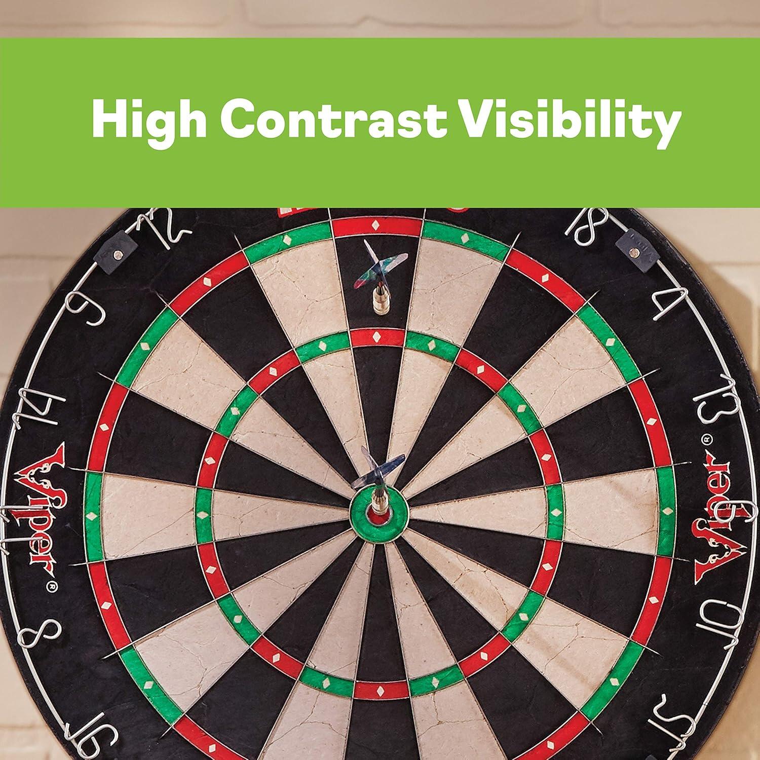 Oefen en Wedstrijd Dartbord Sisal Viper Aim 360 4/6