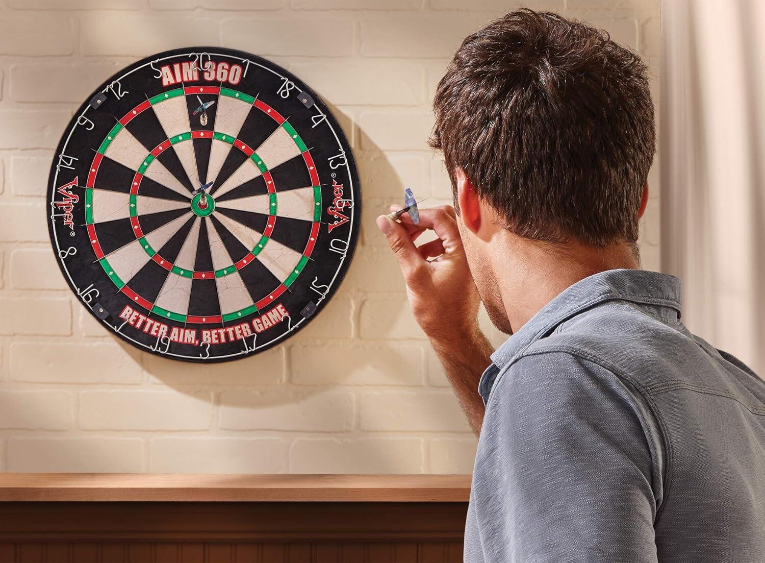Oefen en Wedstrijd Dartbord Sisal Viper Aim 360 6/6