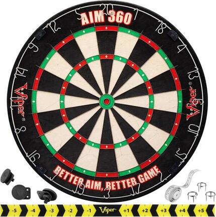 Oefen en Wedstrijd Dartbord Sisal Viper Aim 360