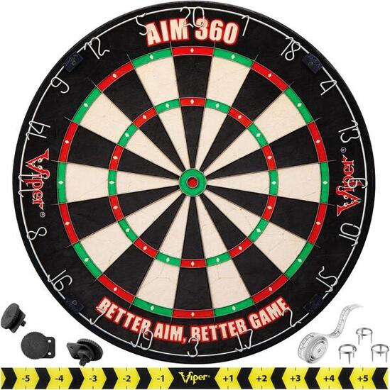 Oefen en Wedstrijd Dartbord Sisal Viper Aim 360