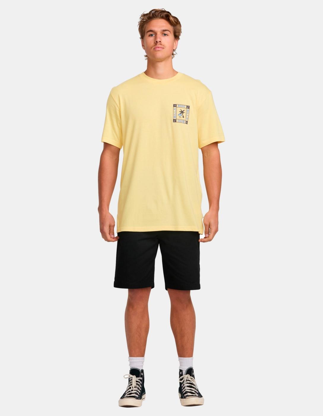 Camiseta para Hombre Billabong  window  Amarillo 4/4