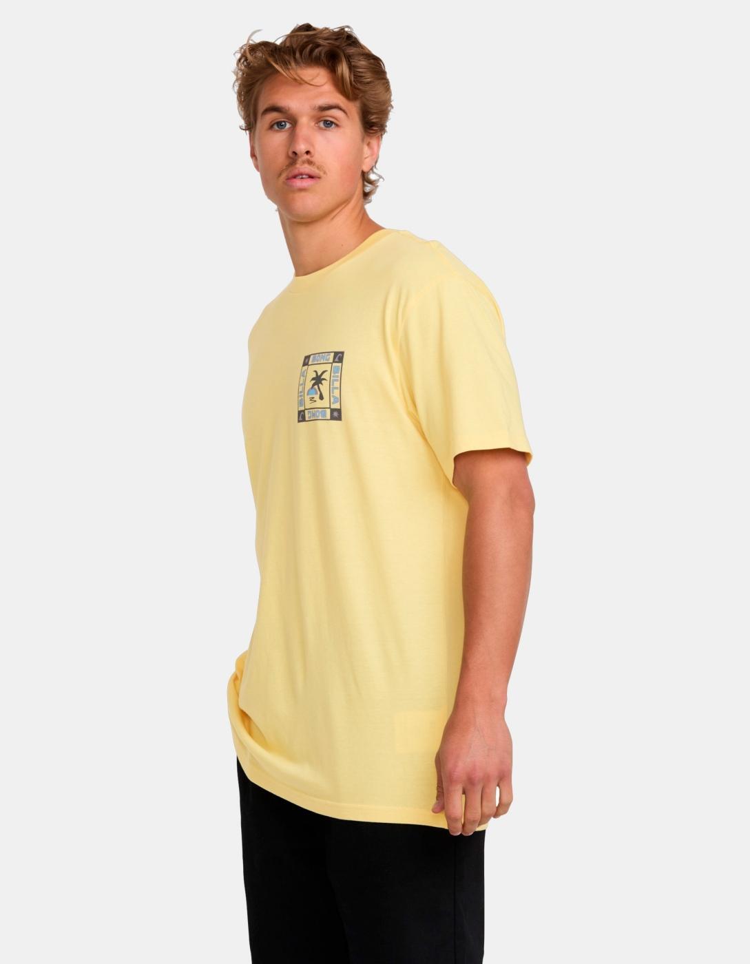 Camiseta para Hombre Billabong  window  Amarillo 3/4