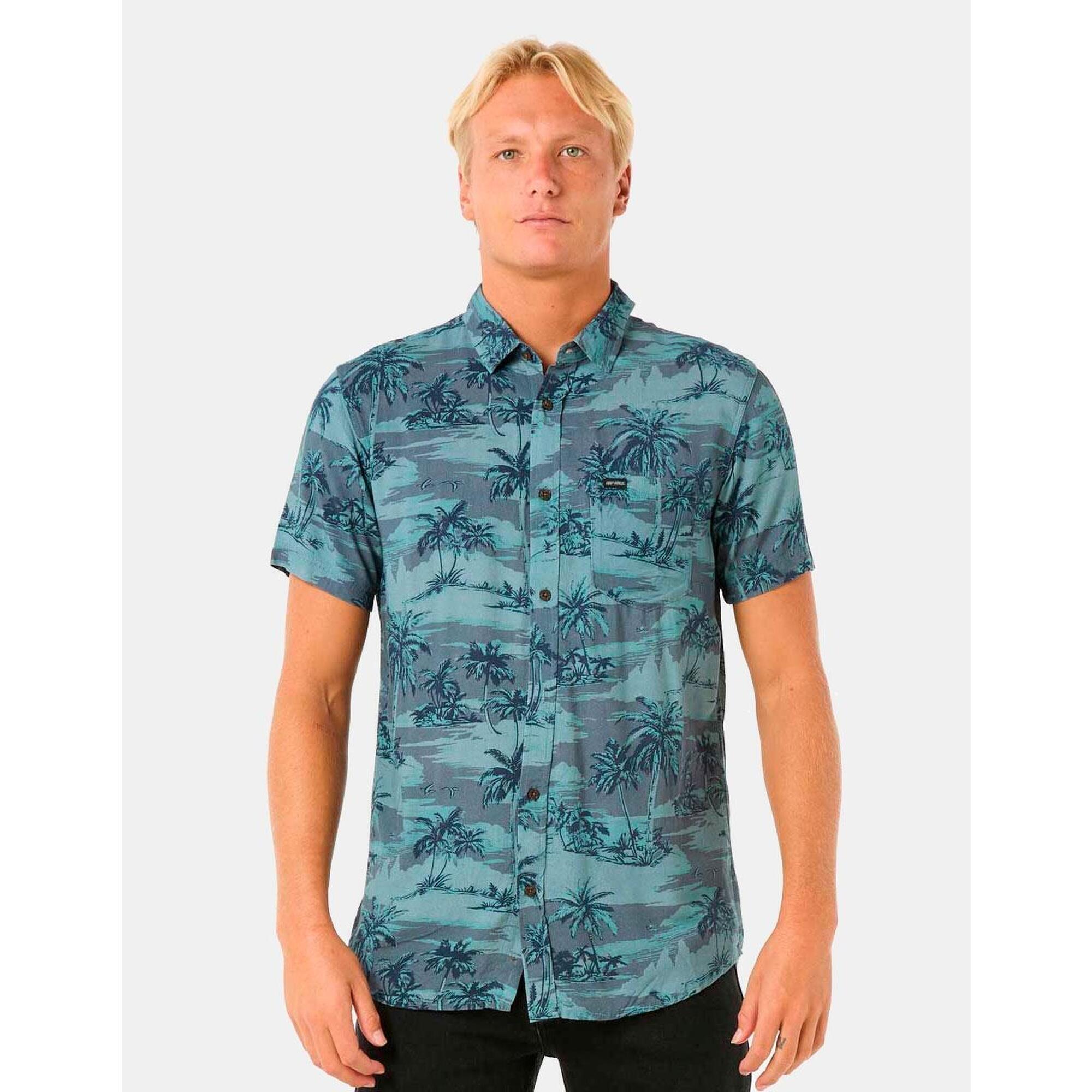 Rip Curl - Chemise Pour Homme Rip Curl Dreamer Barrel Killa Bleu - Chemise Manches Courtes - Bleu - Decathlon
