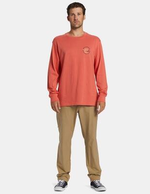 Camiseta para Hombre Billabong rockies ls Rojo