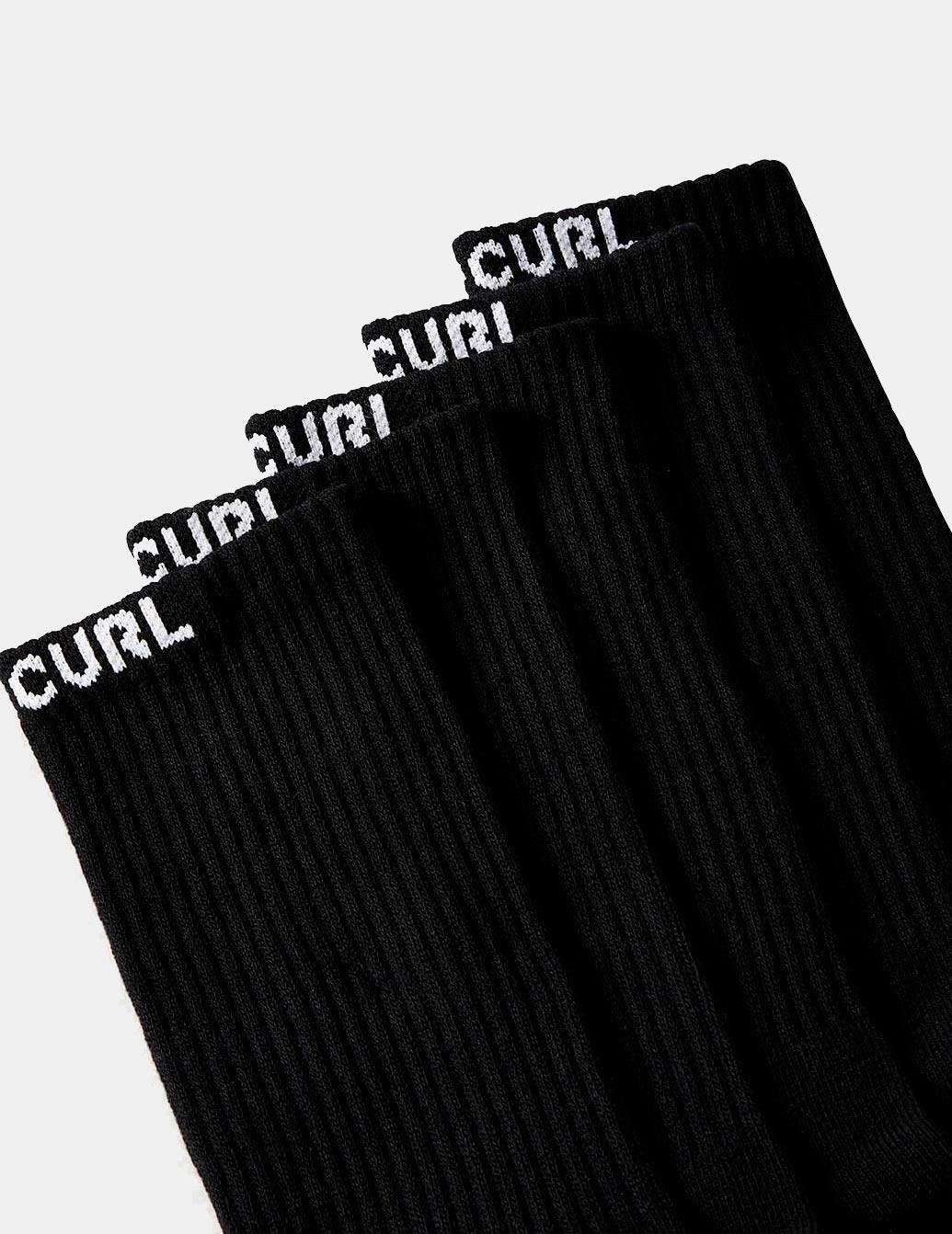 Chaussettes et doublures de chaussettes Rip curl Marque crew Noir 4/4
