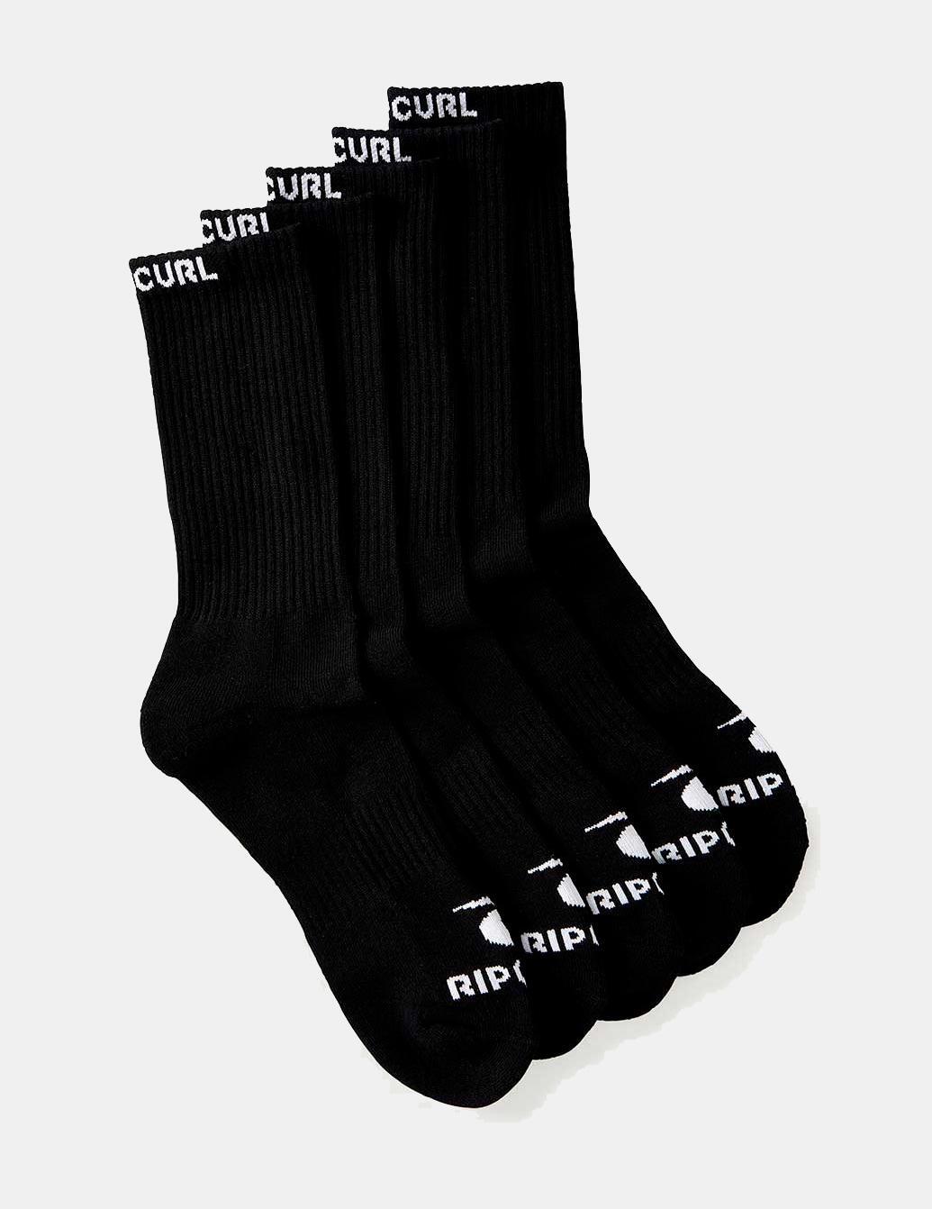 Chaussettes et doublures de chaussettes Rip curl Marque crew Noir 2/4