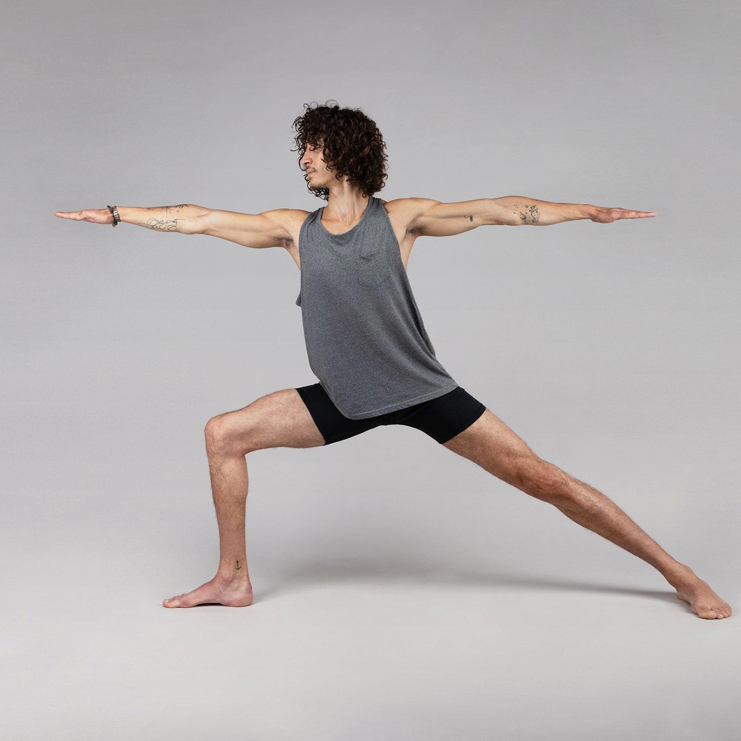 Hot Yoga Pants Männer, schwarz M 6/6