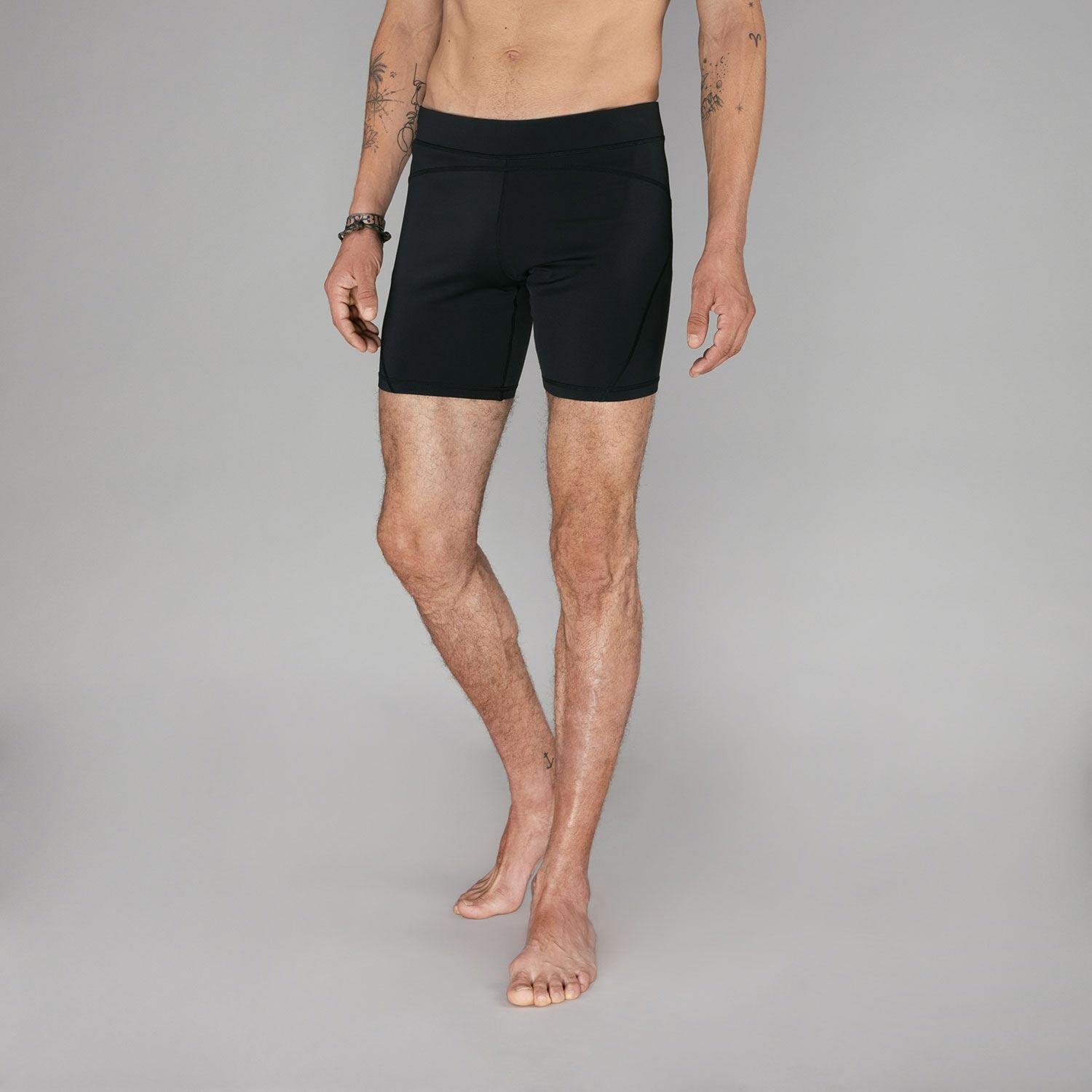 Hot Yoga Pants Männer, schwarz M 1/6