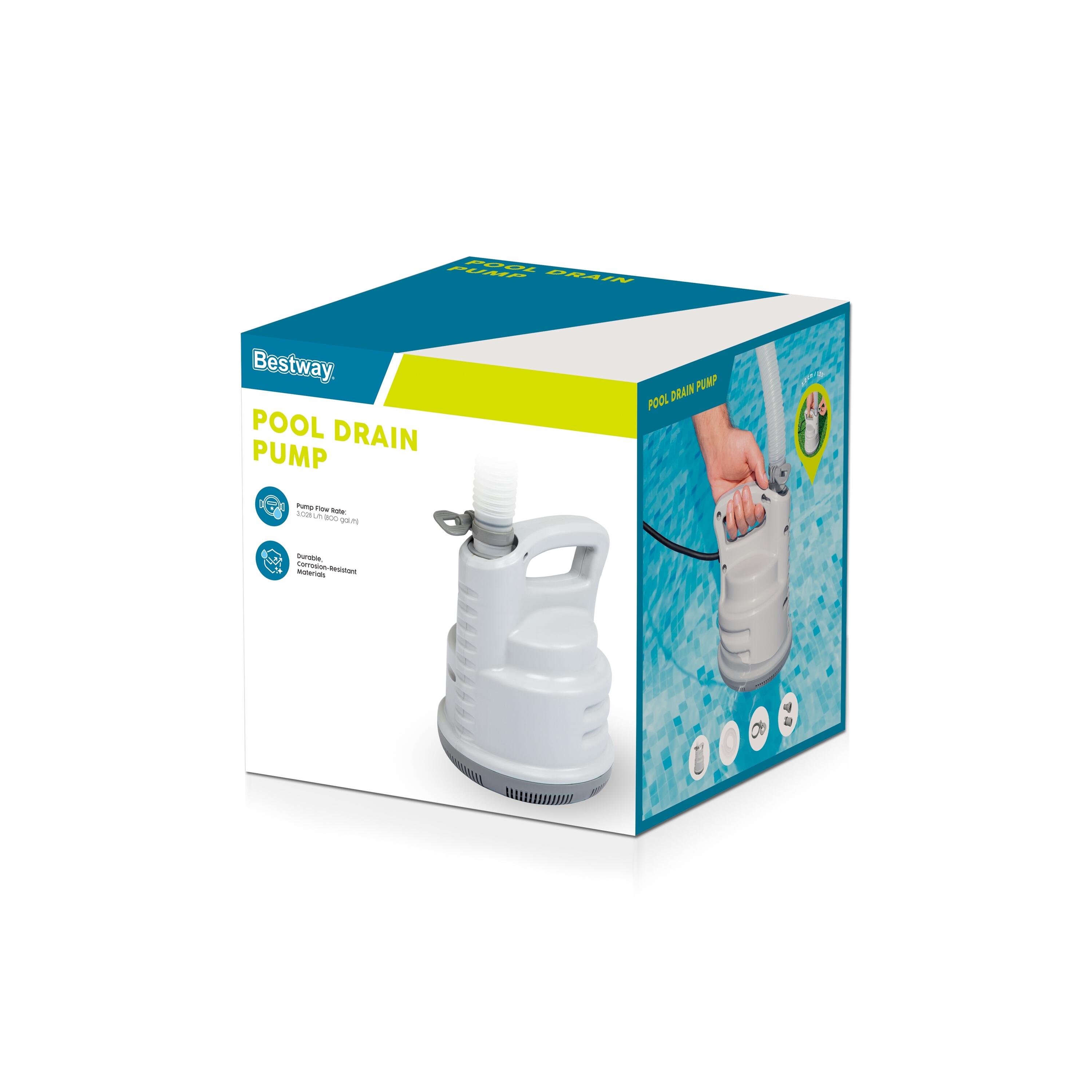 Bestway 58230-6 Pompa di drenaggio da 3.028 l7H per piscina con tubo incluso 5/5