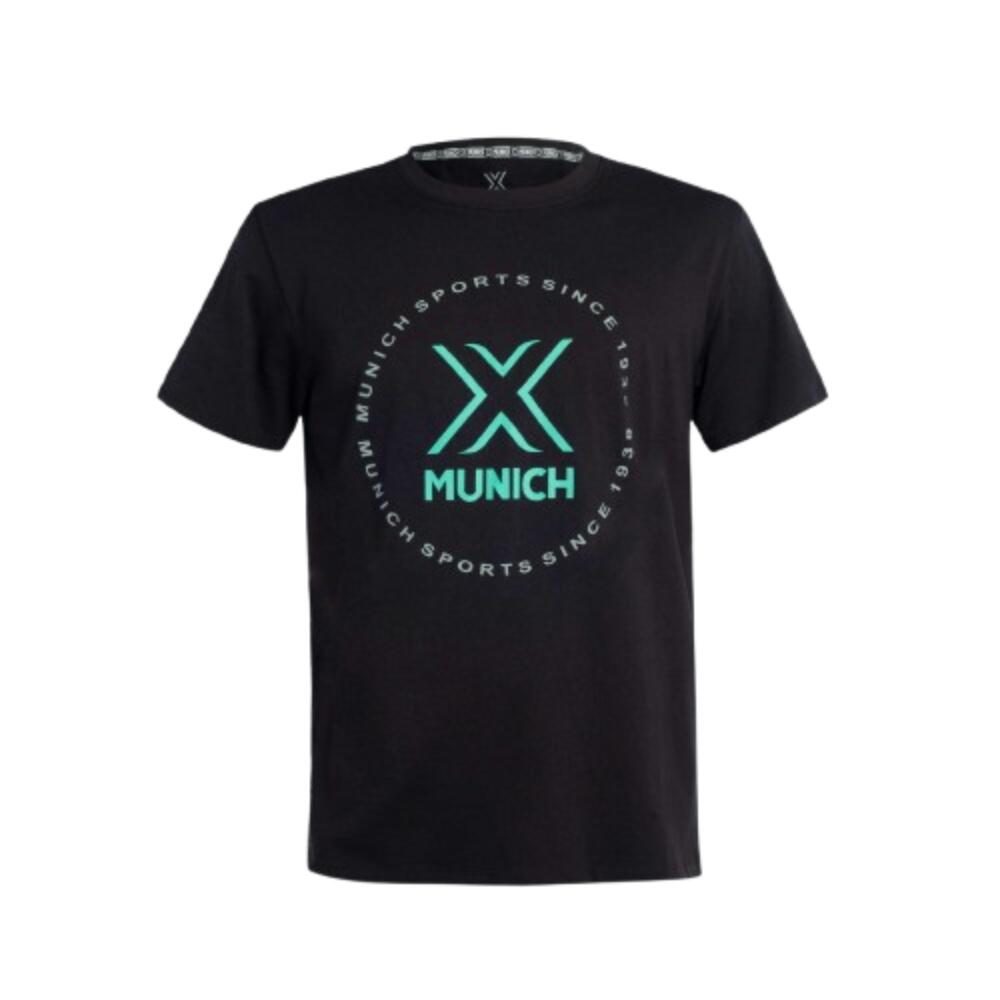 T-shirt munich athletic premier para homem. Preto 2507345