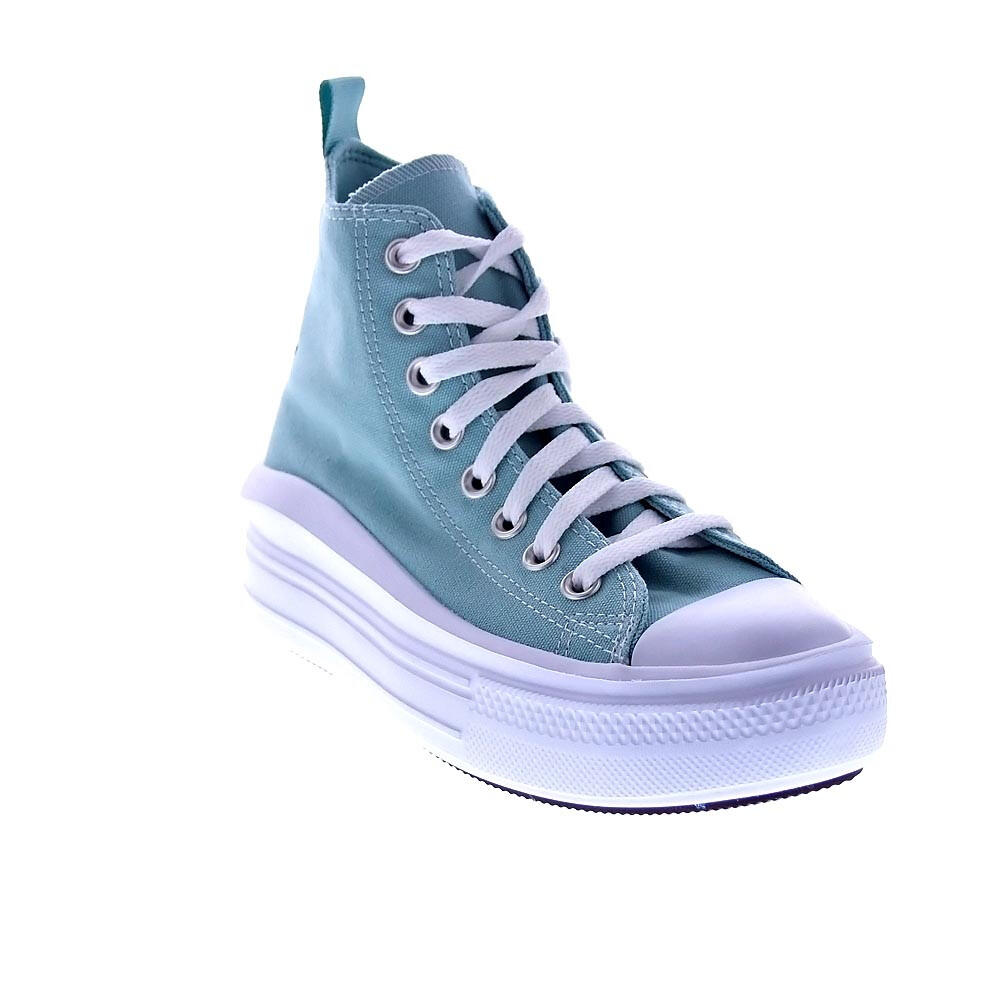 Chaussure Converse All Star à plateforme vert argenté 4/5