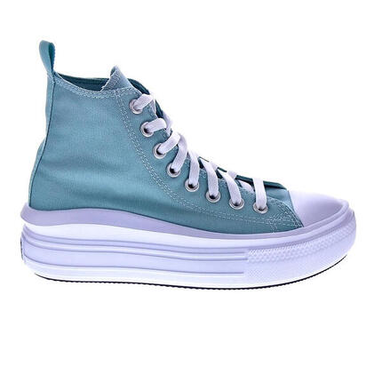 Chaussure Converse All Star à plateforme vert argenté