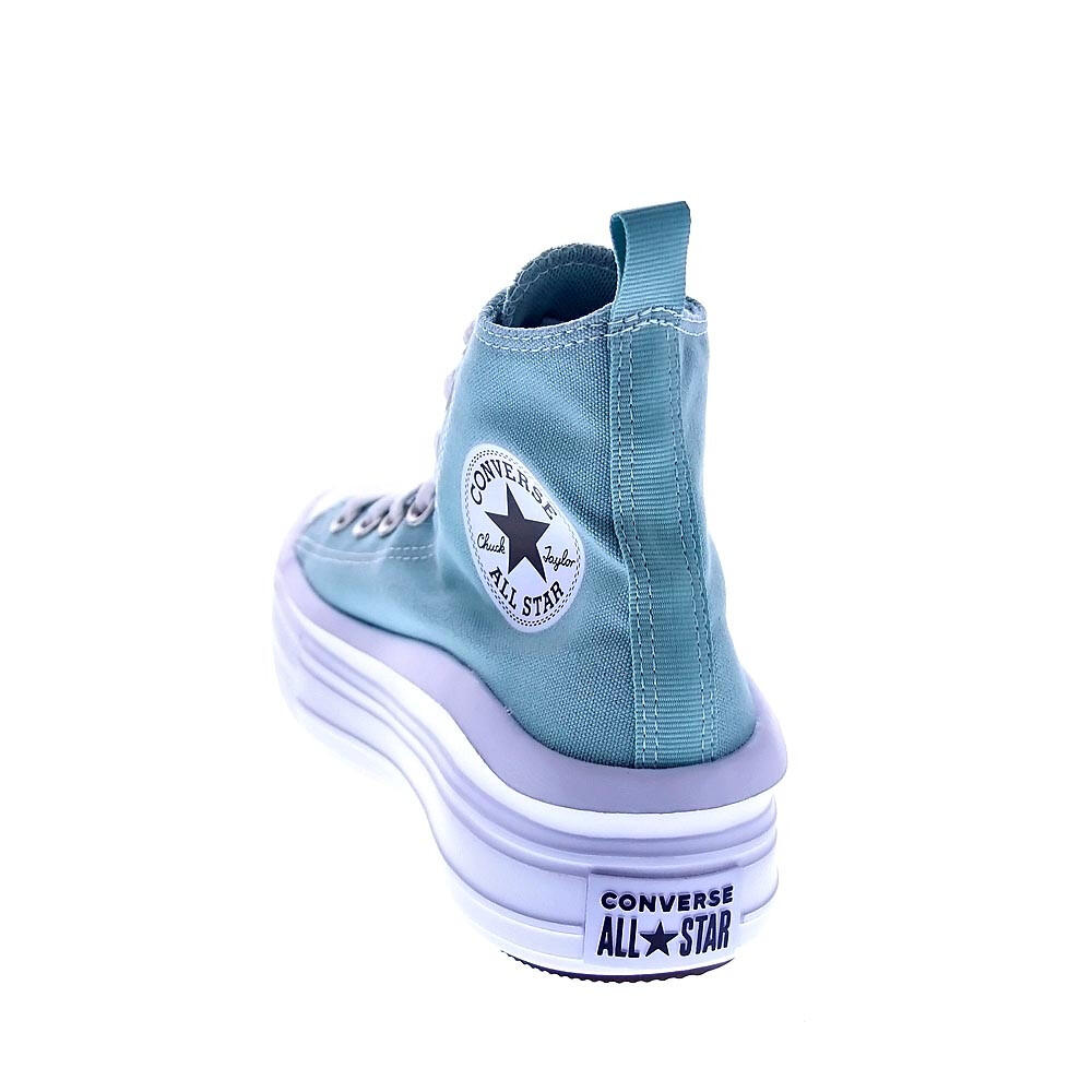Chaussure Converse All Star à plateforme vert argenté 3/5