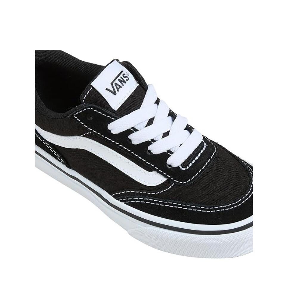 Scarpe Sportive Tela PiattaformaBambini Vans Brooklyn Nero Bianco 4/6