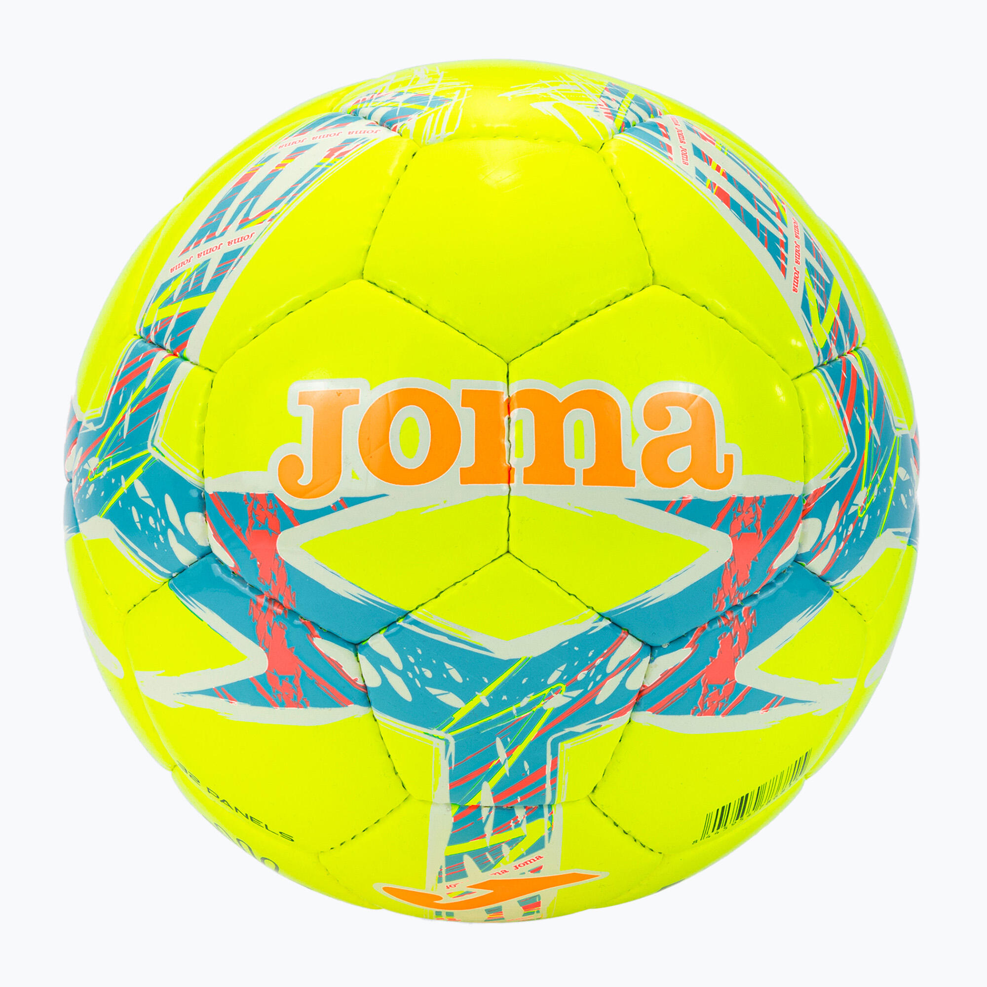 Balón de Fútbol Joma Dali III Fluorescente Amarillo-Turquesa Tamaño 5 3/3