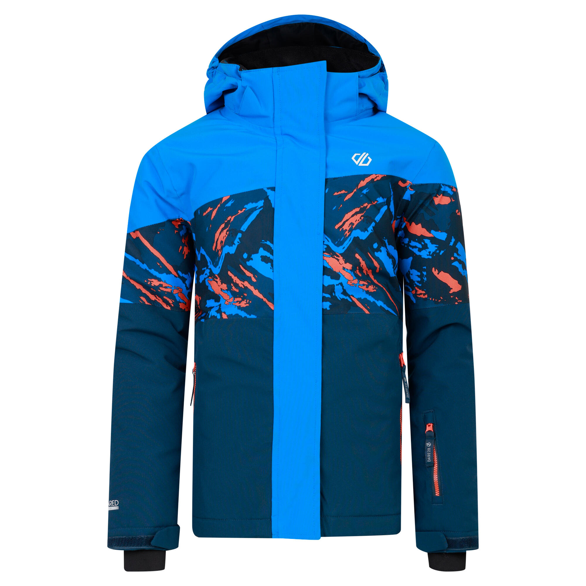 DARE 2B Childrens/Kids Humour III Camo Ski Jacket (Athletic Blue)