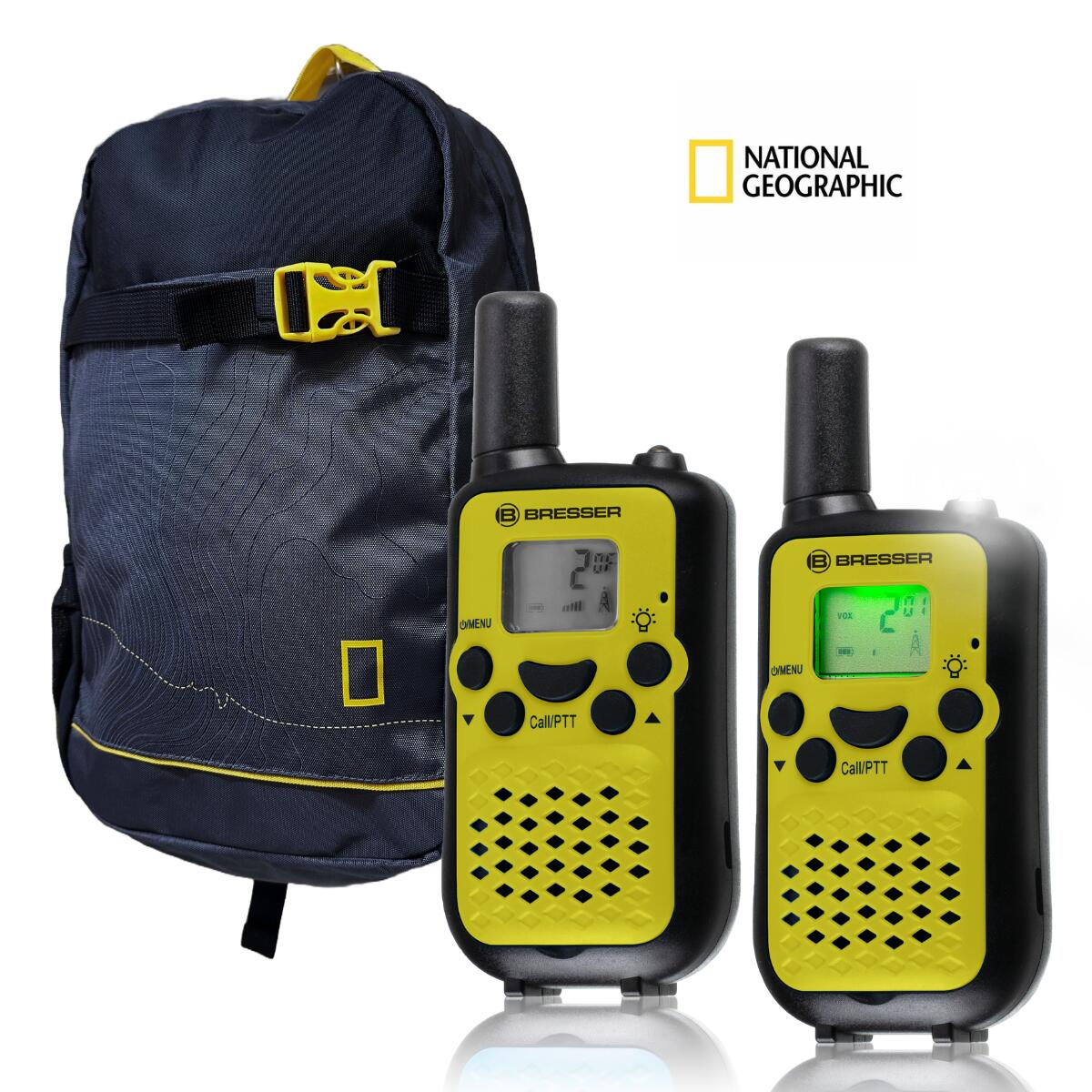WALKIE TALKIES LCD - Potente, prático e leve + mochila National Geographic