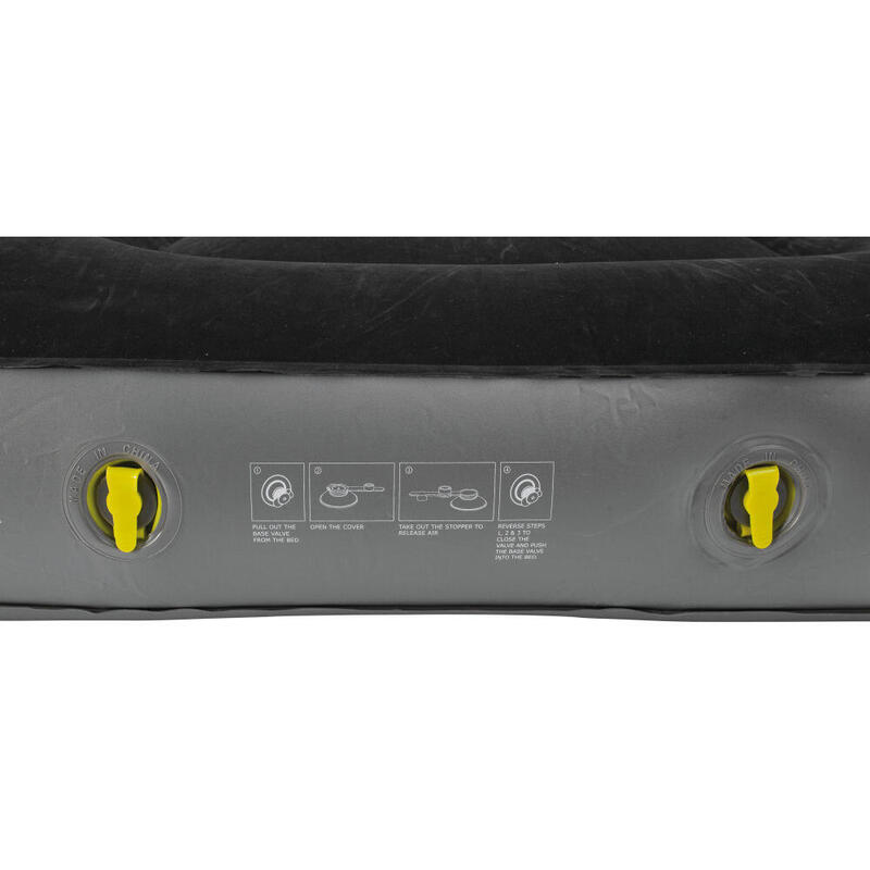 Materac dmuchany Outwell Classic Double Two Chamber - black/grey