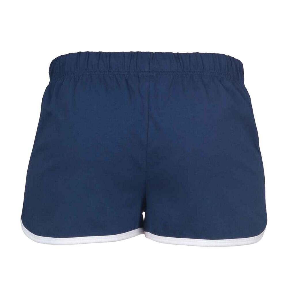 Short Rétro Femme (Bleu Marine / Blanc) 2/3