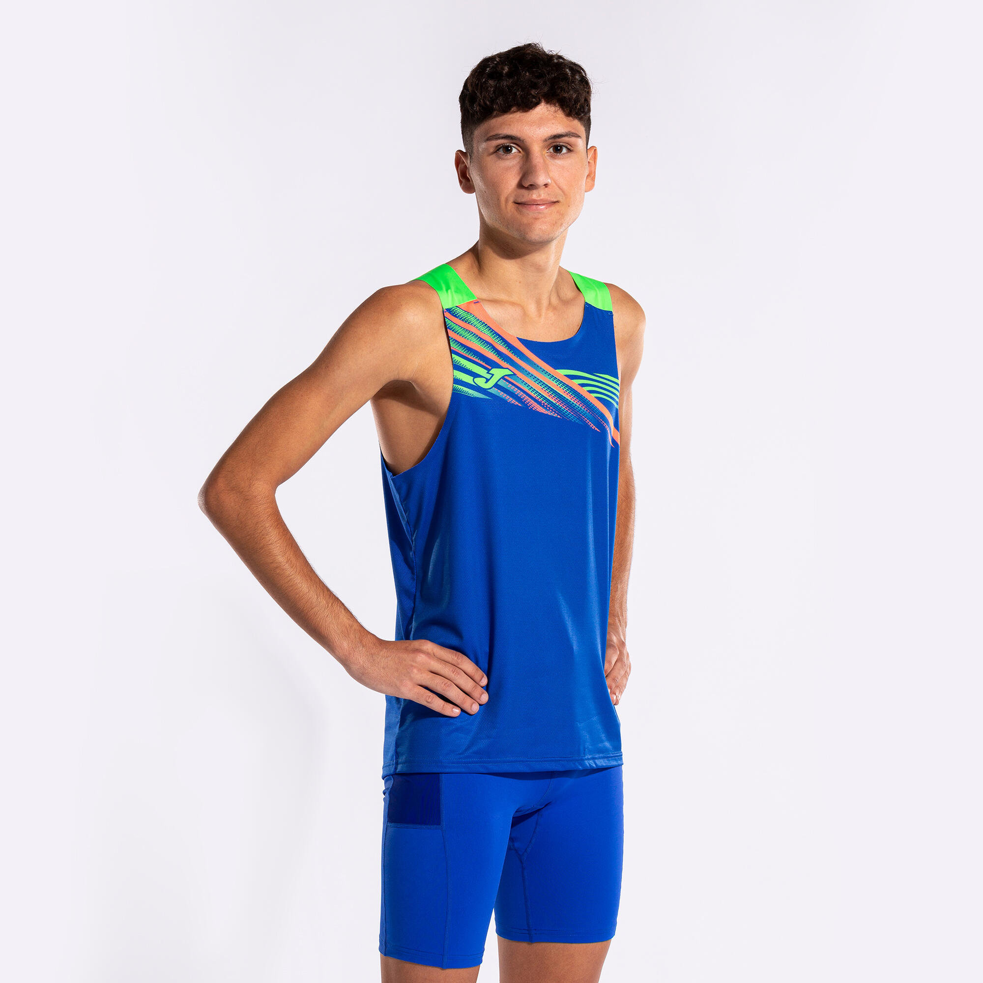 Débardeur Sans Manches Running Homme Joma Elite X Bleu Roi 3/6