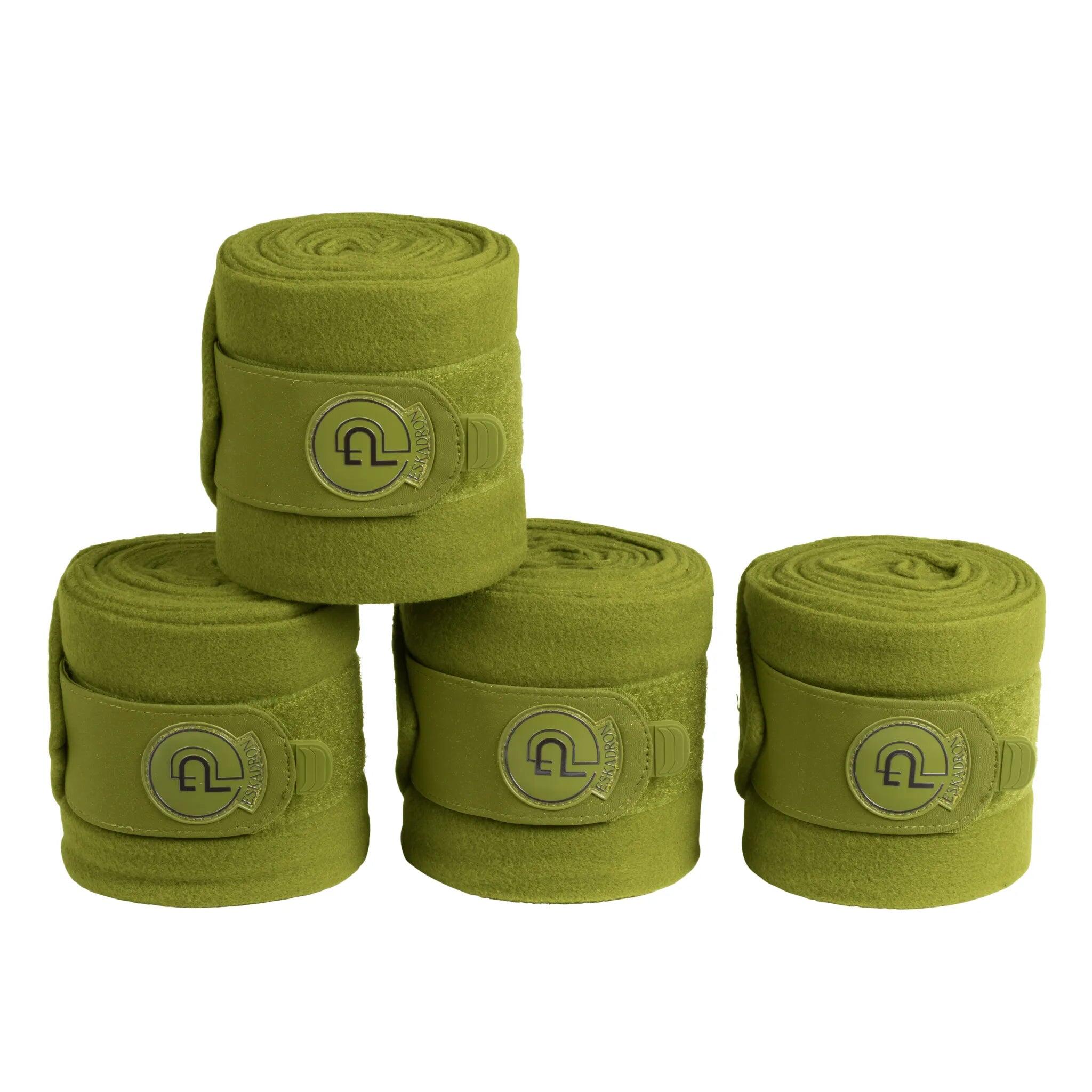 FLEECE EMBLEM BANDAGES PLATINUM 24 MOSS GREEN 5/5