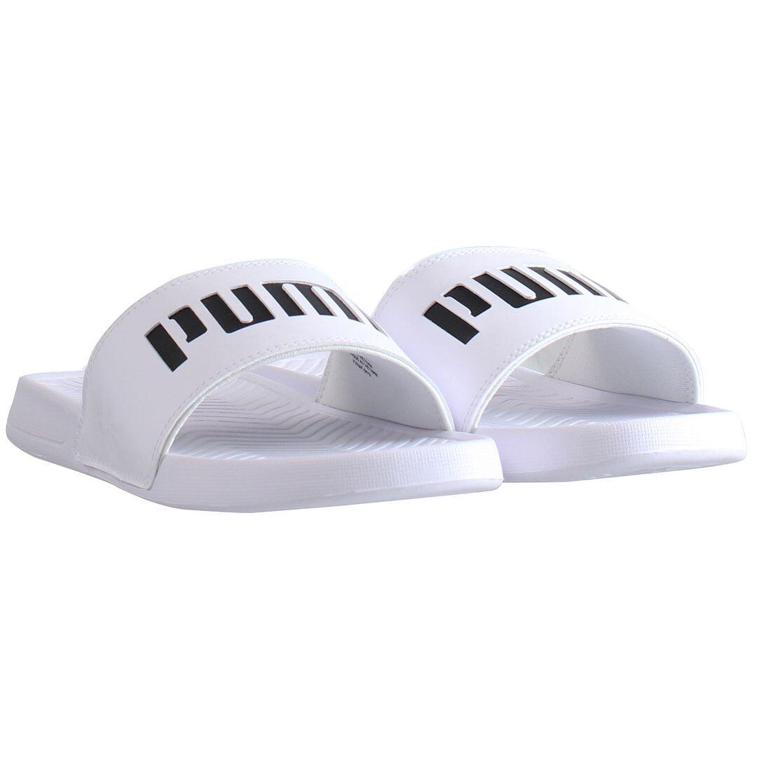 Puma Popcat Patent Womens White Sliders 2/5