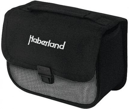 Haberland sacoche de guidon noir argent taille 18x11x15 cm 2 l